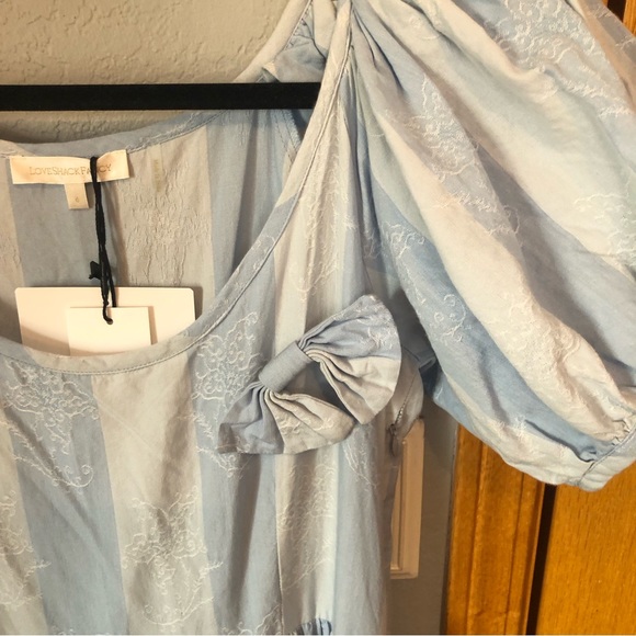 gorgeous blue striped loveshackfancy dress - Picture 7 of 10